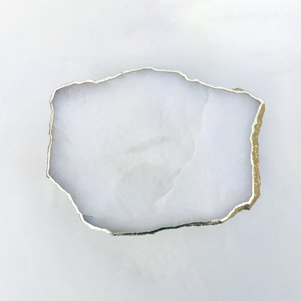 White Agate Cake Stand/Centrepiece/Display Stand/Tray by The Tangerine Store