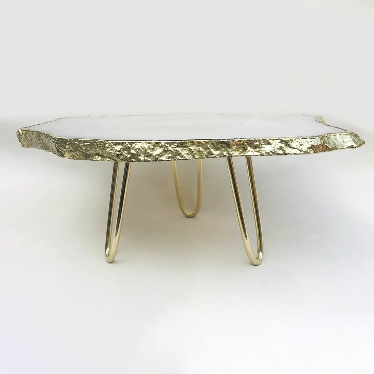 White Agate Cake Stand/Centrepiece/Display Stand/Tray by The Tangerine Store