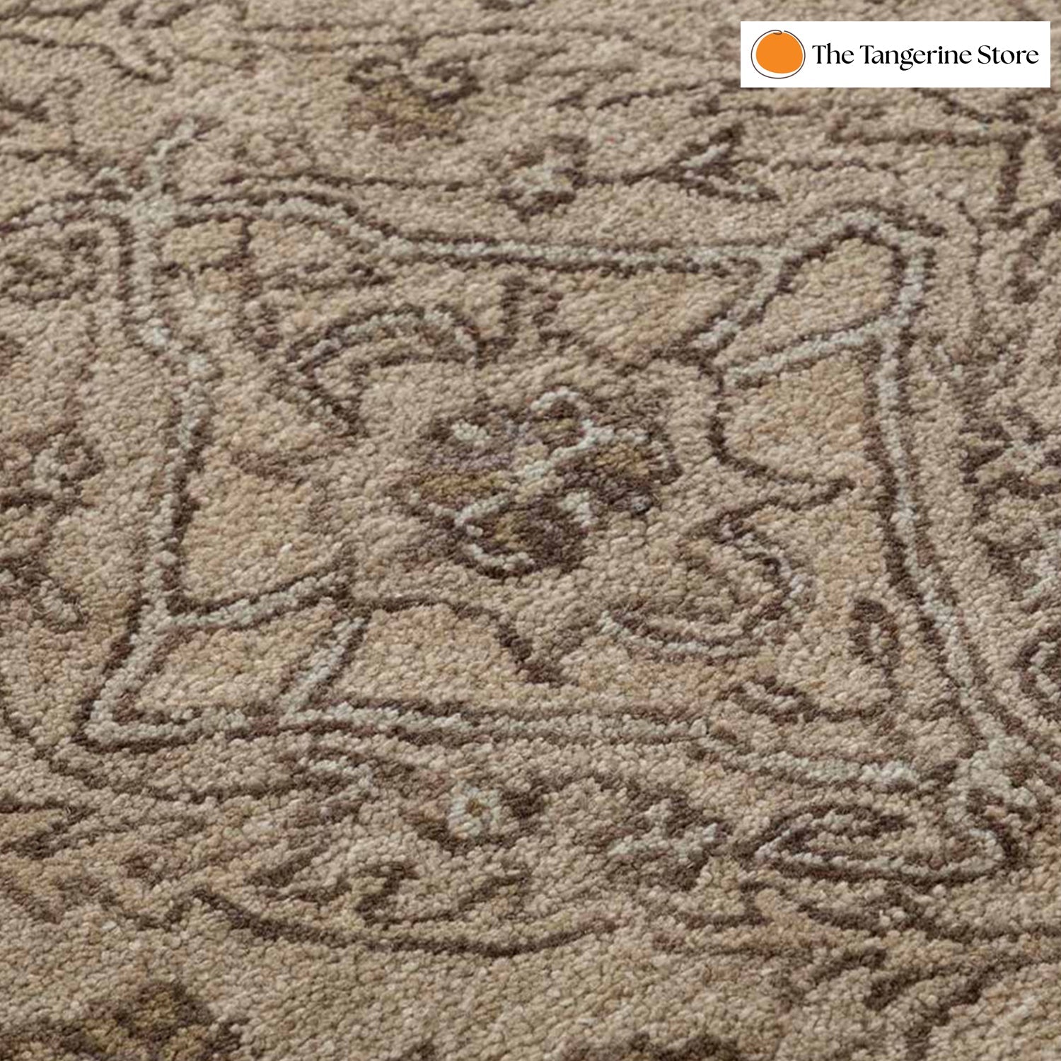 Handcrafted Rug/Carpet | Pure Wool | Hand Tufted | High Pile | High Density | Yarn Dyed by The Tangerine Store