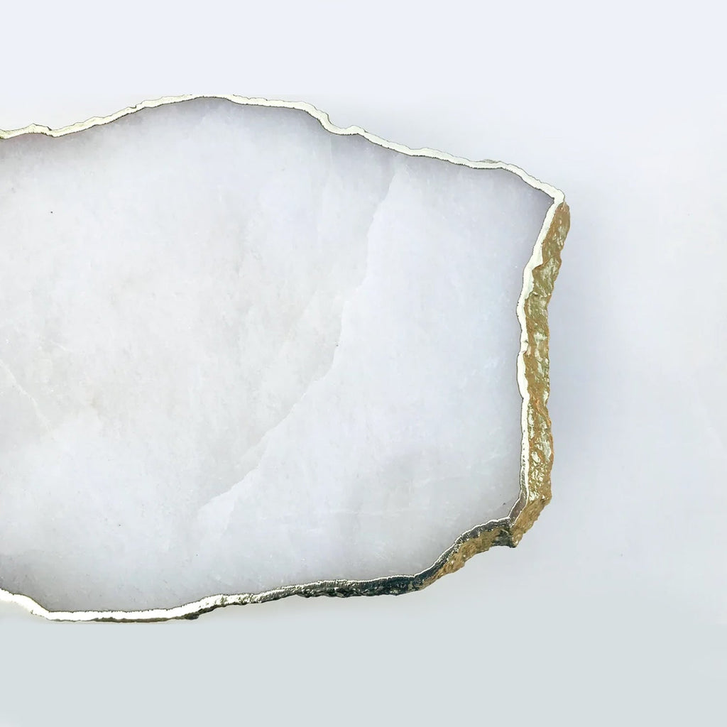 White Agate Cake Stand/Centrepiece/Display Stand/Tray by The Tangerine Store