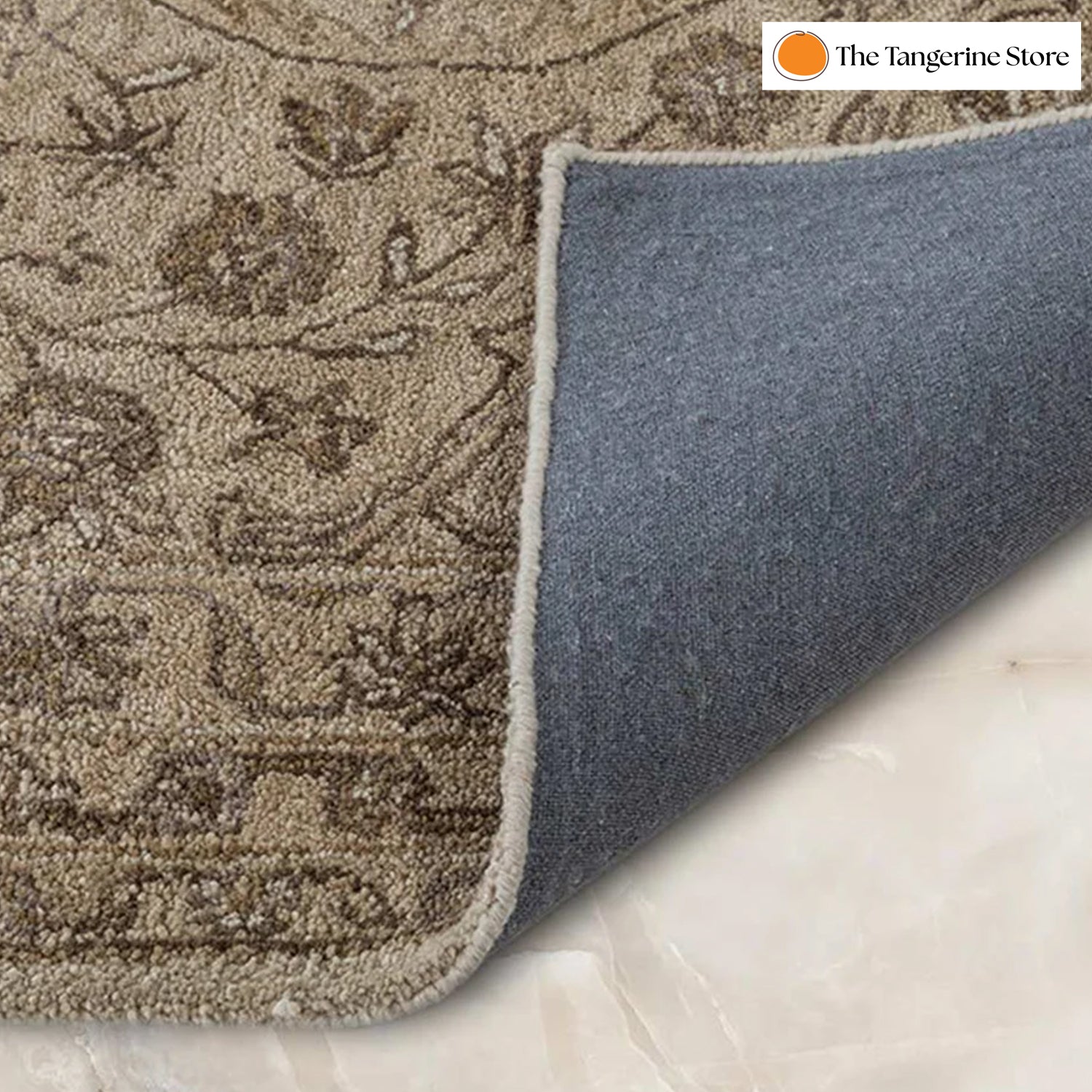 Handcrafted Rug/Carpet | Pure Wool | Hand Tufted | High Pile | High Density | Yarn Dyed by The Tangerine Store