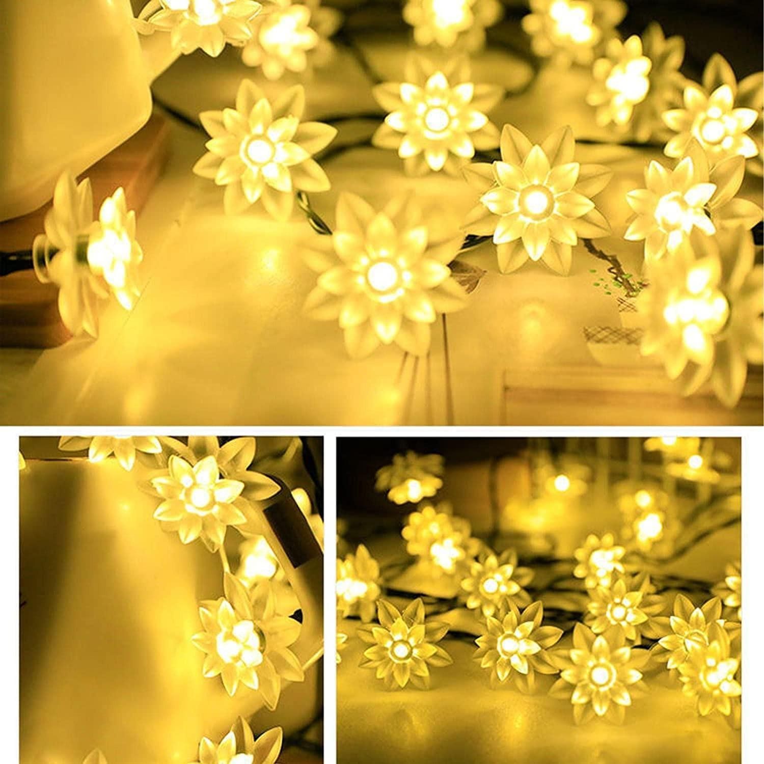 Flower String Lights by ui3p09-ew