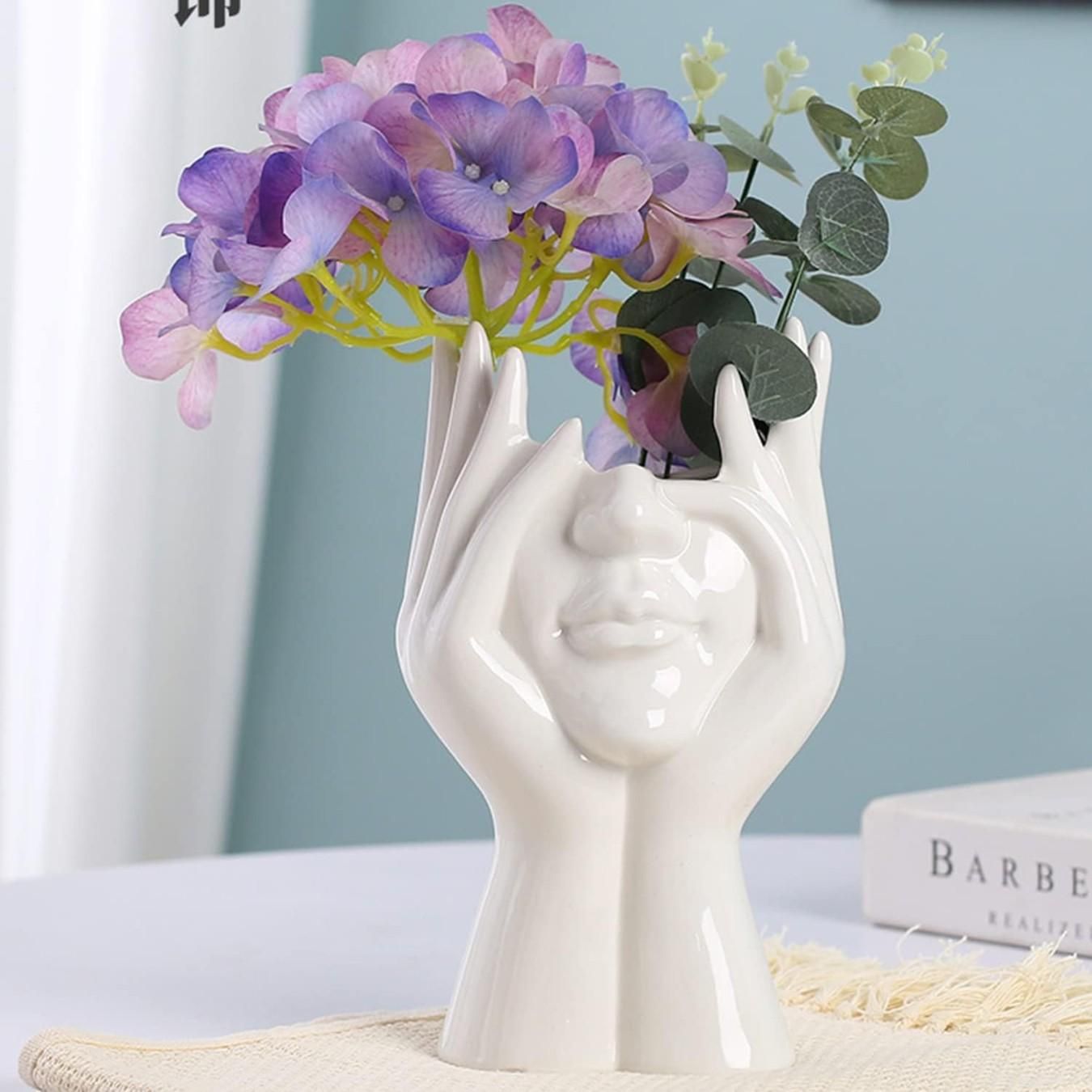 Aesthetic Face Vase by ui3p09-ew